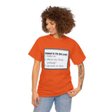 Cruise To Do List Unisex Heavy Cotton Tee
