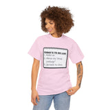 Cruise To Do List Unisex Heavy Cotton Tee