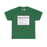 Cruise To Do List Unisex Heavy Cotton Tee