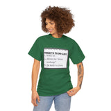 Cruise To Do List Unisex Heavy Cotton Tee