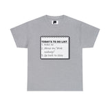 Cruise To Do List Unisex Heavy Cotton Tee