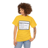 Cruise To Do List Unisex Heavy Cotton Tee
