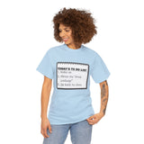 Cruise To Do List Unisex Heavy Cotton Tee